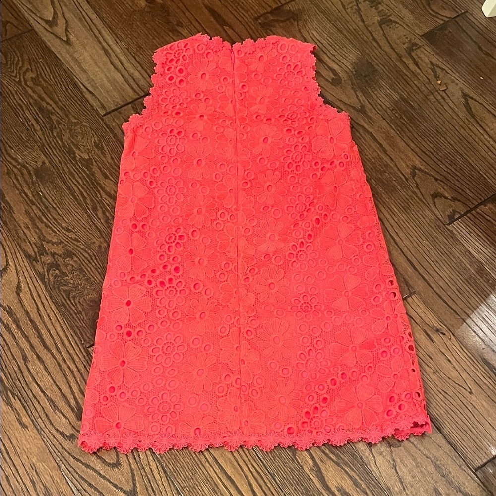 Kate Spade Coral Lace Shift Dress Size 0 - Picture 11 of 13